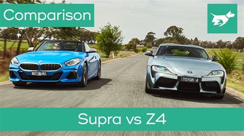 Toyota Supra vs BMW Z4 2020 comparison review - YouTube