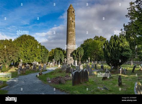 Glendalough is a village with a monastery in County Wicklow, Ireland ...