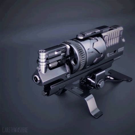 Sci Fi Weapons, Concept Weapons, Weapons Guns, Guns And Ammo, Mechanical Design, Mechanical ...
