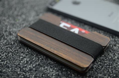 Minimalist Wallet Wood WalletCredit Card HolderSlim