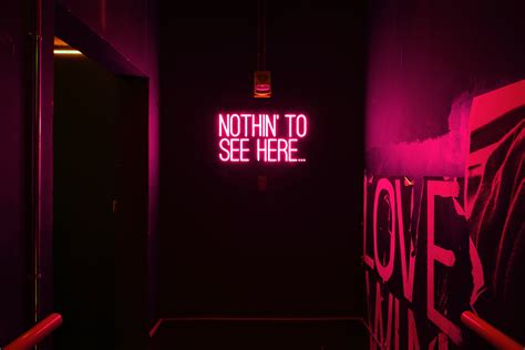 Nothin' to See Here Neon Sign · Free Stock Photo