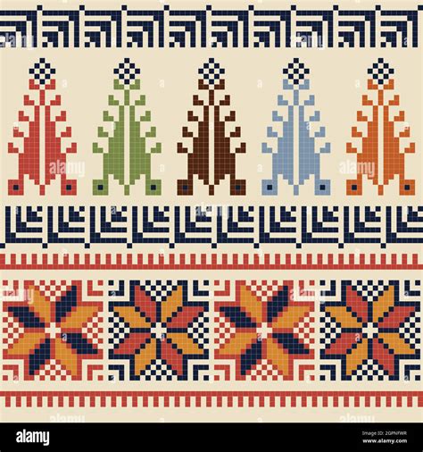 Palestinian embroidery pattern Stock Vector Image & Art - Alamy