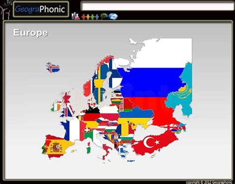 Map of Flags : Europe Quiz