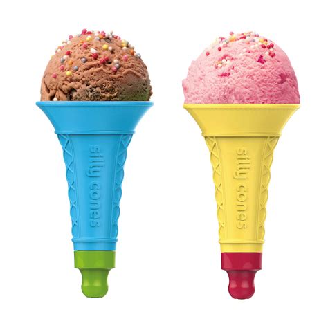 Reusable Ice Cream Cones - Set of 2 | gluten free cones, plastic ice ...