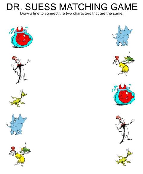 Dr Seuss Free Printable Activities - Printable Templates Free