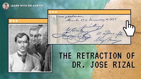 THE RETRACTION OF JOSE RIZAL - YouTube