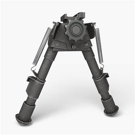 Sniper rifle bipod black 3D model - TurboSquid 1365913