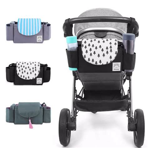 Baby Stroller Organizer Bag Portable Baby Carriage Hanging Bags Pram Cup Holder Multi function ...