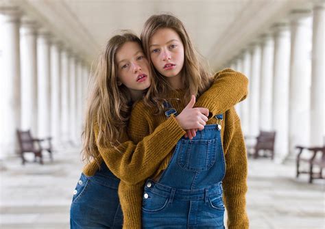 Striking street portraits of London’s identical twins