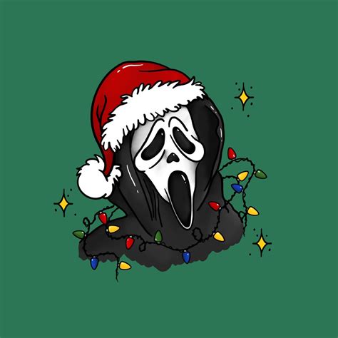 Santa Ghostface Print - Etsy