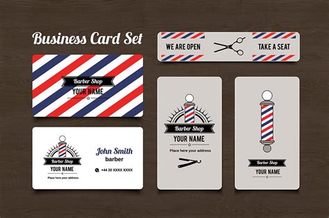 Barber Shop Business Card set | Business Card Templates ~ Creative Market