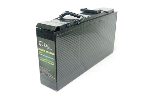 12V Slimline LiFePO4 12.8V rechargeable front access lithium battery - Advanced Professional ...