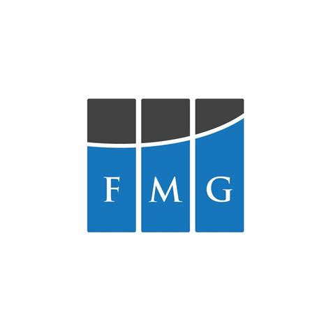 FMG letter logo design on WHITE background. FMG creative initials ...