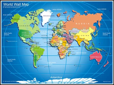 World Map With Countries Hd