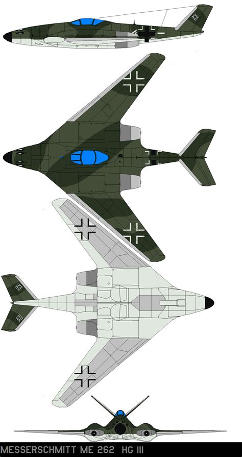 Messerschmitt Me-262 HGIII by bagera3005 on DeviantArt