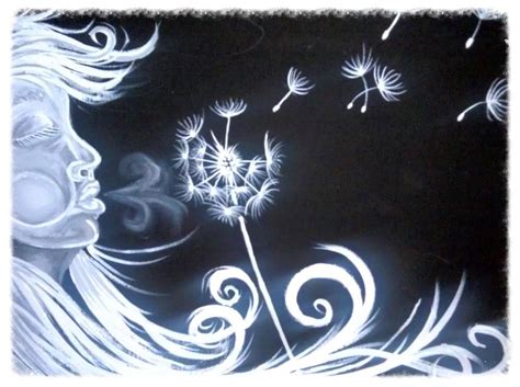 Blowing Dandelion Painting at PaintingValley.com | Explore collection ...