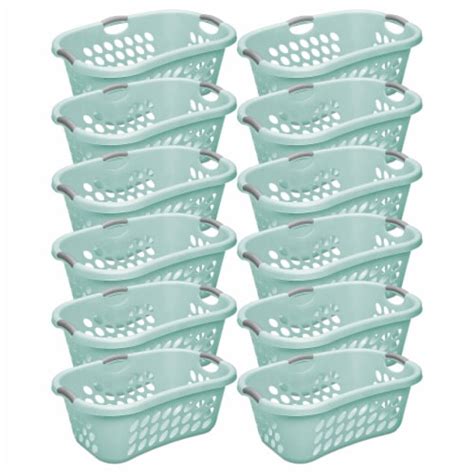 Sterilite Ultra HipHold 1.25 Bushel Plastic Stackable Laundry Basket (12 Pack), 1 Piece - QFC