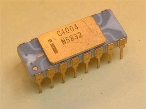 microprocessor 4004 - Intel. 1971. This has changed the world because ...