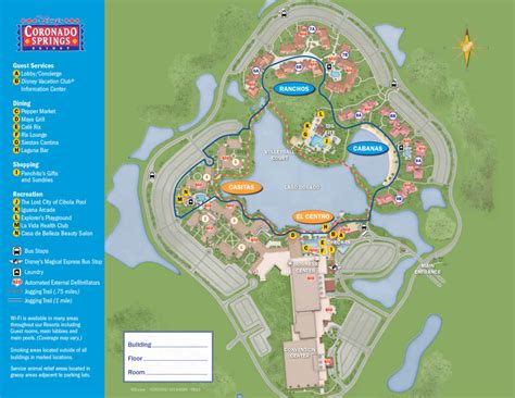 Disney's Coronado Springs Resort Map - Magic, Memories, Mayhem