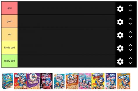 Captain Crunch flavors Tier List (Community Rankings) - TierMaker