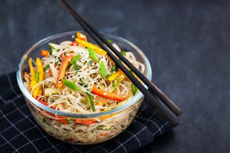 Bean Vermicelli Salad (Glass Noodles Salad) - Burmese Vegan