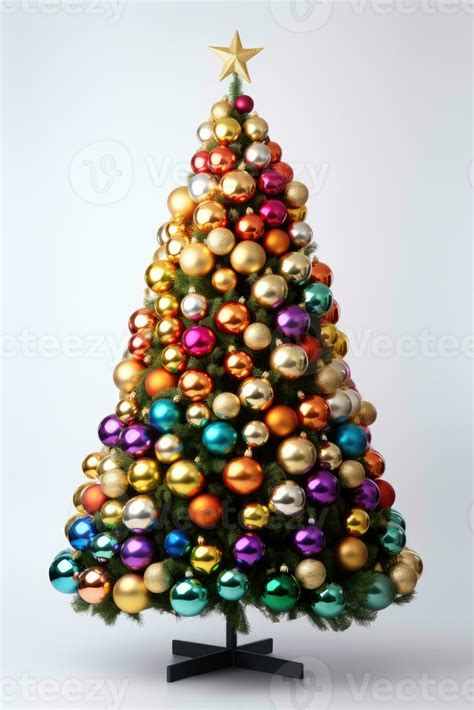 Photo of Christmas Tree with isolated white background 34477910 Stock ...