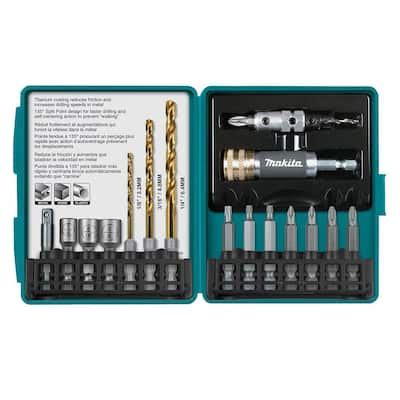 Makita 17-Piece Impact Drill-Driver Bit Set-T-00153 - The Home Depot