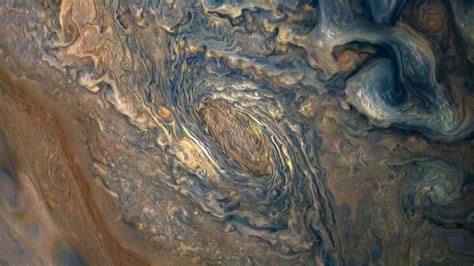 Jupiter's cloud tops as seen by JunoCam during perijove 10. Photo ...