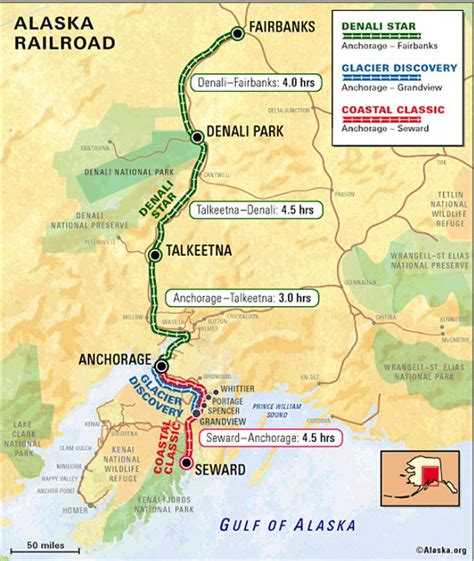 Alaska Railroad Map | Alaska railroad, Alaska train, Alaska travel