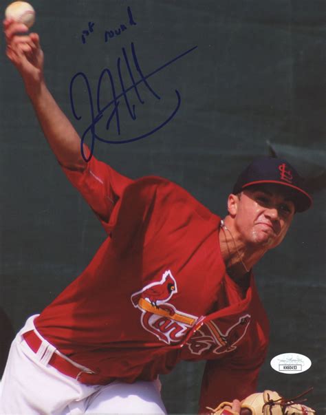 Jack Flaherty Signed Cardinals 8x10 Photo Inscribed "1st Round" (JSA ...