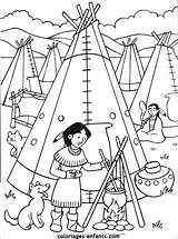 Indianer Indianen Indians Indiaan Kleurplaten Indien Indiens Indianie  sketch template