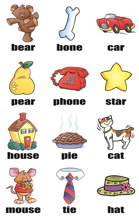 Rhyming Words Rhyming Words Preschool Printables Word Cards | Images and Photos finder