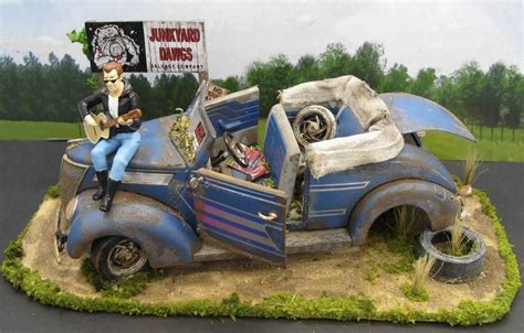 Model Car Diorama of a 1937 Ford Junkyard Barn Find by artist D.A ...