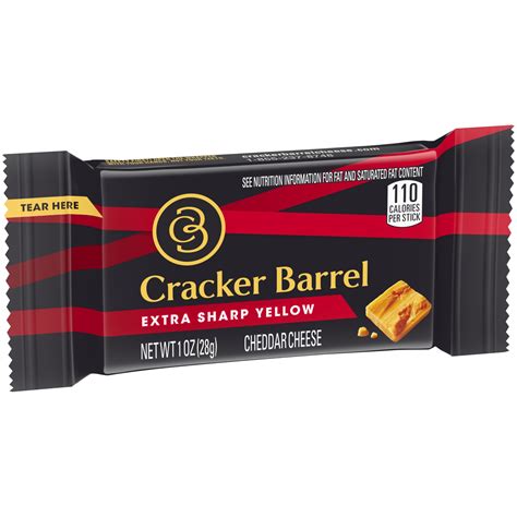 Cracker Barrel Extra Sharp Yellow Cheddar Cheese Snack 1 oz | Shipt