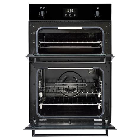 Stoves BI900GBLK 4843 Built In Double Gas Oven - BLACK - Appliance City