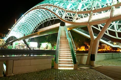 Premium Photo | Bridge of peace in tbilisi