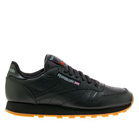 Reebok Classic Leather (Black) | Reebok classic leather black, Black ...