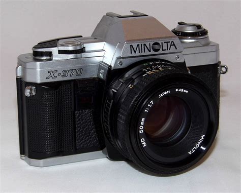 Vintage Minolta 35mm SLR Camera, Model X-370, Made In Japan, Circa 1984 ...