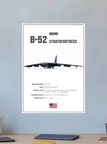 B-52 Stratofortress SPEC. Poster – flightposterstore