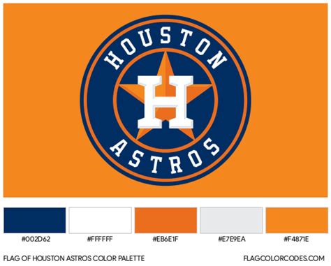 Houston Astros flag color codes