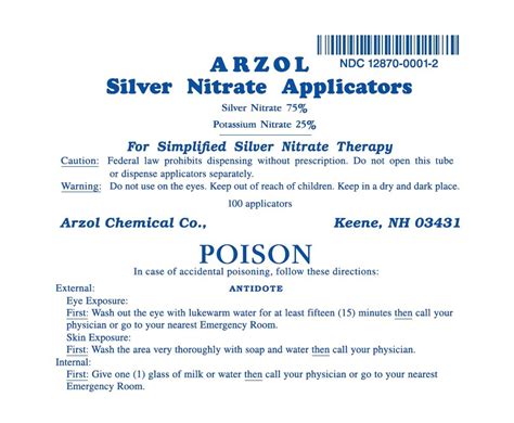 Silver Nitrate Applicators - FDA prescribing information, side effects and uses