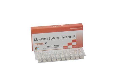 Diclofenac Sodium 75Mg/Ml at Rs 15/10 ml | Diclofenac Sodium Injection ...