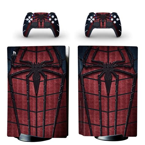 Spider Man PS5 Skin Sticker For PlayStation 5 And Controllers ...