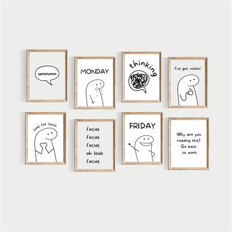 Funny Office Wall Gallery PRINTABLE Office Wall Art Funny - Etsy