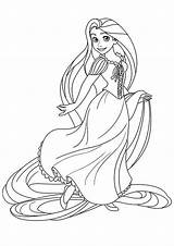 Gambar Tangled Coloring Pages Getcoloringpages Disney Princess Rapunzel  sketch template