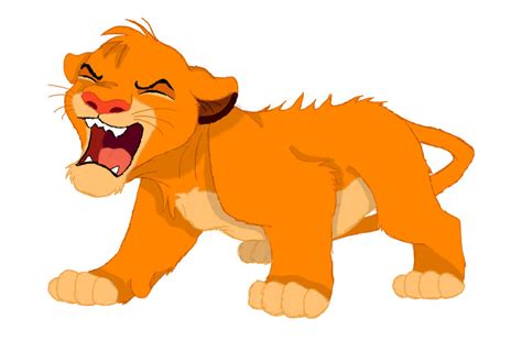 Little Simba Roaring! by FootiePJs on DeviantArt