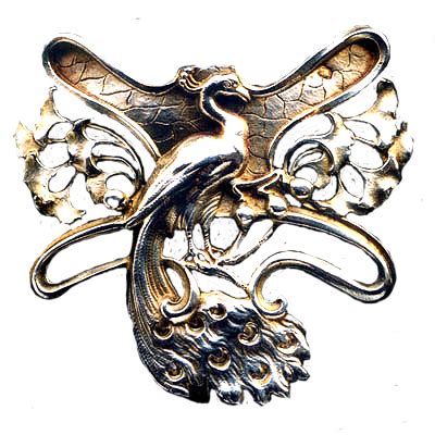 Art Nouveau Peacock jewelry element by LilipilySpirit on DeviantArt