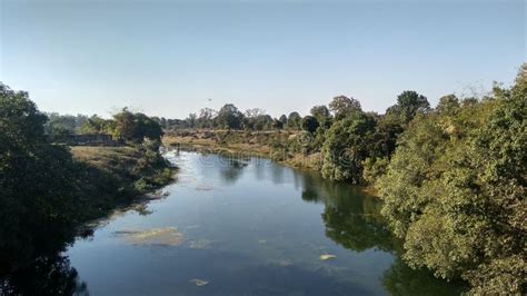 Karmnasha River in Sonbhadra District of India Stock Image - Image of river, karmnasha: 174803683