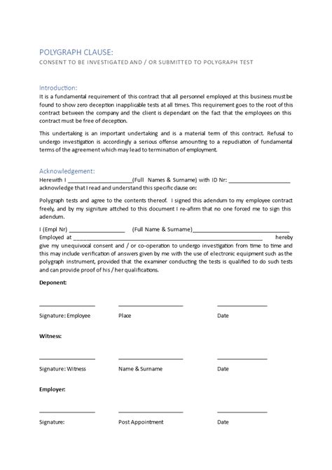 Addendum Example For A Letter Database - Letter Template Collection