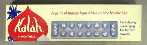 Vintage Kalah by Kontrell Strategy Board Game Africa Middle East | Strategy board games ...